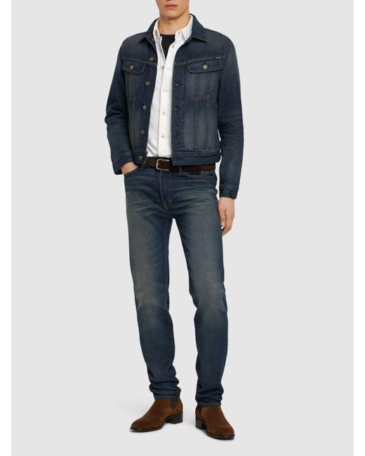 Tom Ford Blue Standard Fit Denim Jeans for men