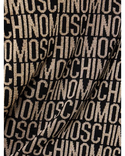 Moschino Black Logo Wool Knit Sweater for men