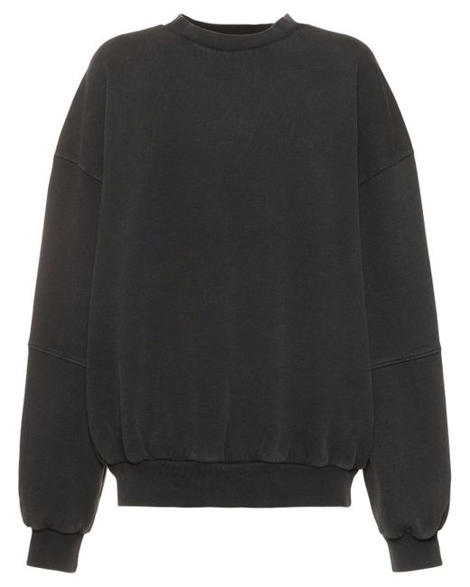 CANNARI CONCEPT Black Cotton Crewneck Sweater