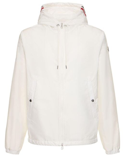 Moncler White Grimpeurs Hooded Nylon Jacket for men