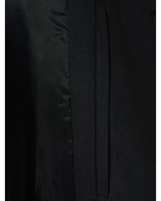 DUNST Black Volume Mac Cotton Blend Trench Coat