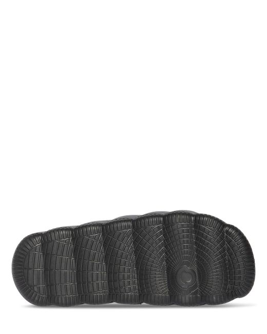 Moncler Black Lilo Rubber Slide Sandals for men