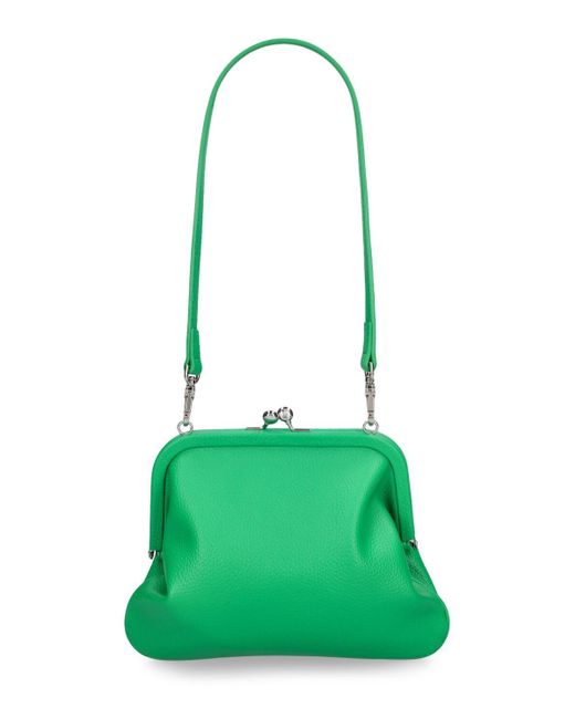Vivienne Westwood Green Vivienne's Faux Leather Embossed Clutch