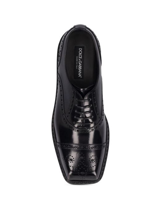 Zapatos derby con cordones Dolce & Gabbana de hombre de color Black