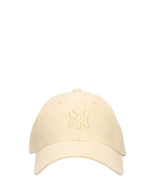 KTZ Natural Ny Yankees Female Summer Cord 9forty Hat