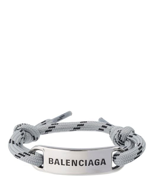 Balenciaga Gray Plate Bracelet