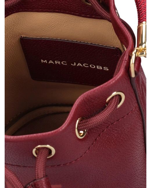 Borsa a secchiello in pelle di Marc Jacobs in Red
