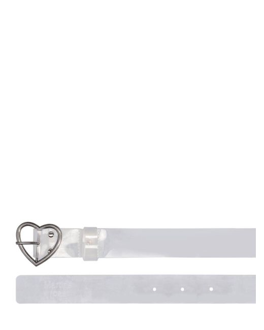 Cintura trasparente con charm di Martine Rose in White da Uomo