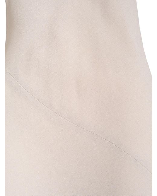 AMI White Viscose Blend Sleeveless Long Dress