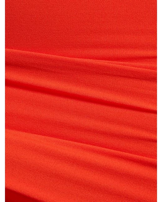 Wolford Red Donna Fatal Shaping Strapless Midi Dress