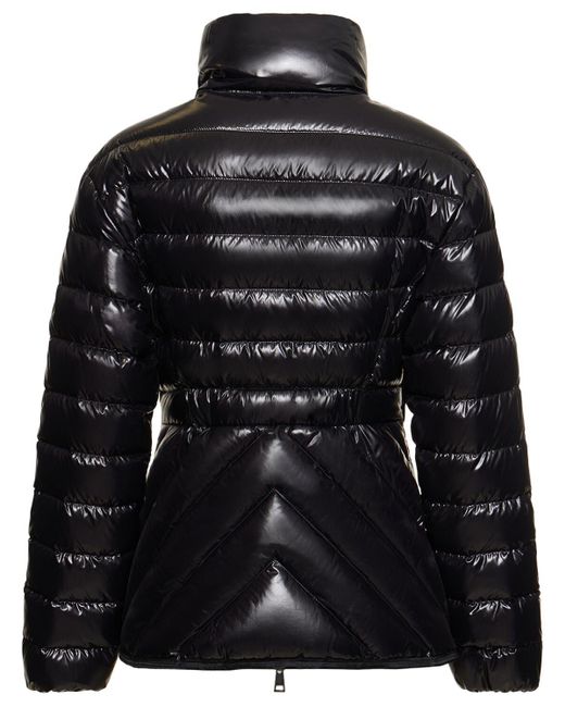 Moncler Black Abante Nylon Short Down Jacket