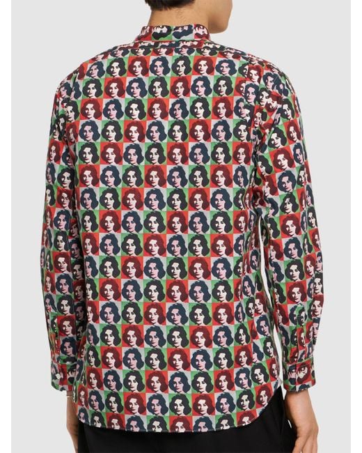 Comme des Garçons Green Andy Warhol Cotton Poplin Shirt for men