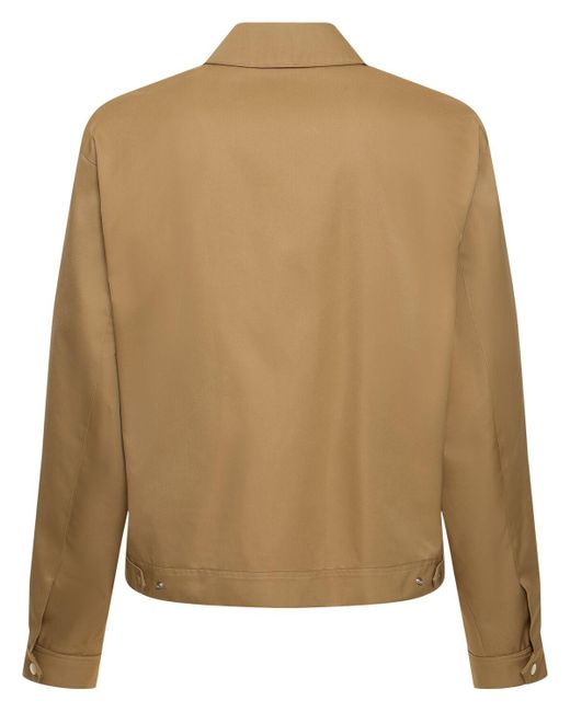 Veste zippée en matière technique mélangée Burberry pour homme en coloris Brown
