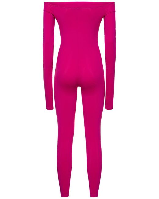 ANDAMANE Pink Nadia Off-The-Shoulder Jumpsuit
