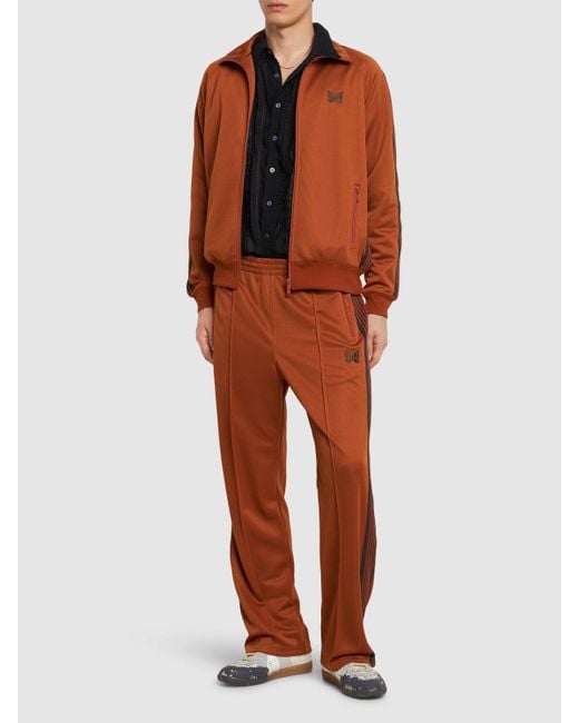 Pantalones deportivos de poliéster Needles de hombre de color Brown