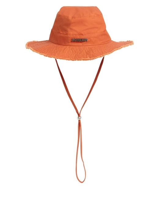 Jacquemus Orange Le Bob Artichaut Canvas Bucket Hat