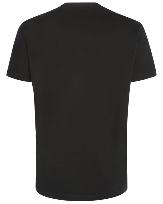 Camiseta de algodón DSquared² de hombre de color Black