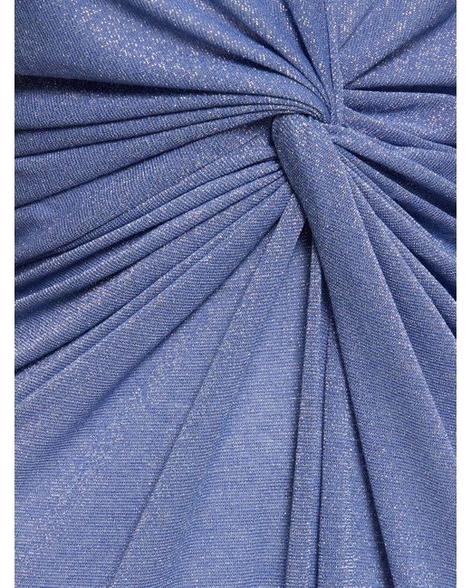 Baobab Blue Langes Kleid Aus Stretch-technostrick "linus"