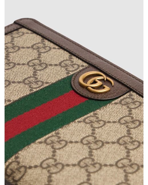 Gucci Gray Gg Supreme Canvas Passport Case for men