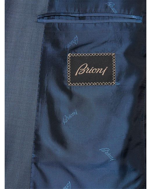 Brioni Anzug Aus Schurwolle "trevi" in Blue für Herren