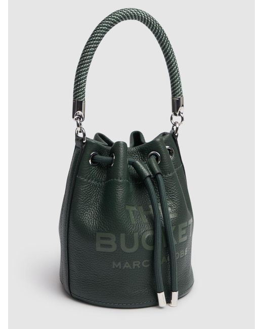 Marc Jacobs Green Beuteltasche Aus Leder "the Bucket"