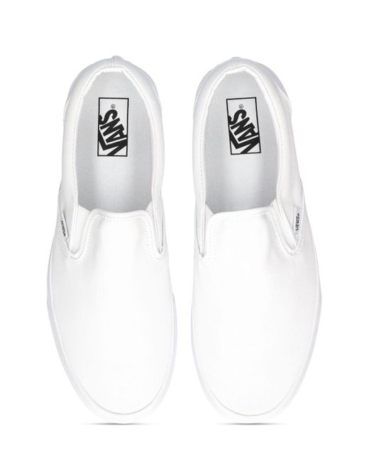 Sneakers slip-on Vans de hombre de color White