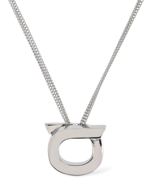 Ferragamo Metallic Ganpop Necklace for men