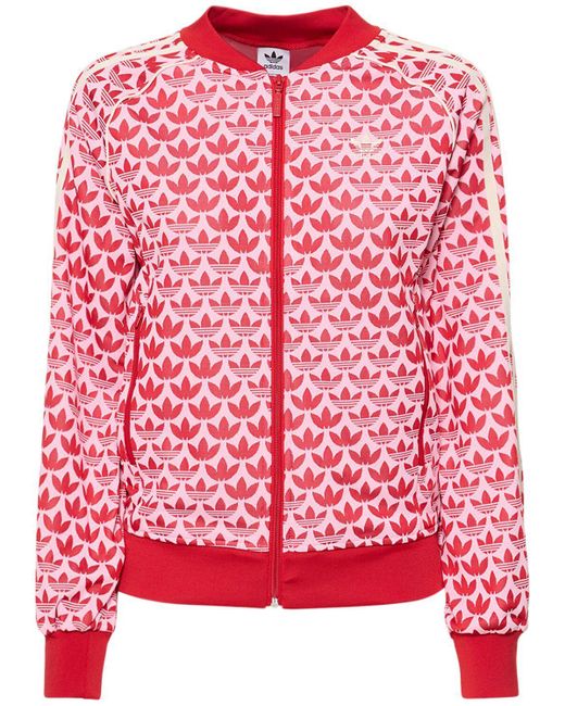 Adidas Originals Red Superstar Monogram Track Top