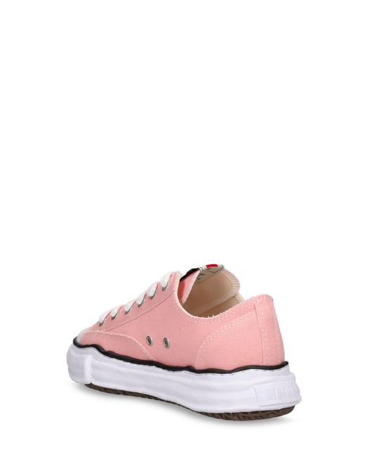 Maison Mihara Yasuhiro Pink Peterson Canvas Low Top Sneakers for men