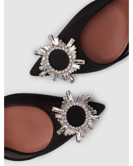 AMINA MUADDI Begum メッシュスリングバックパンプス 95mm Black