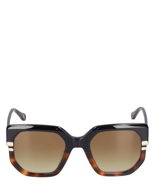 Chloé Brown West Butterfly Bio-acetate Sunglasses