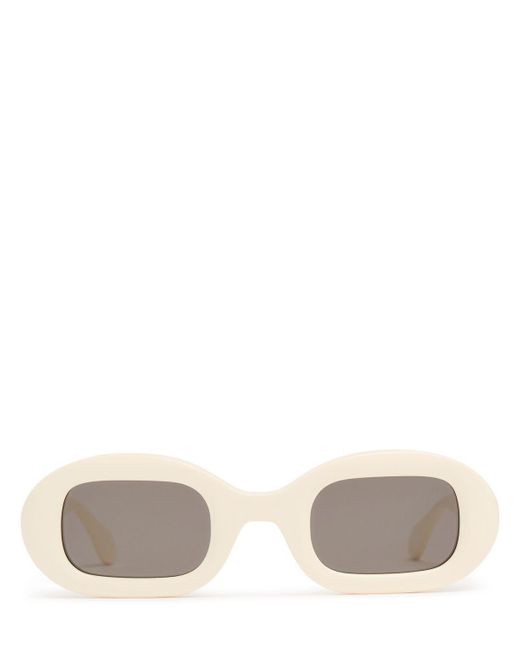 Delage Gray Flow Oval Acetate Sunglasses