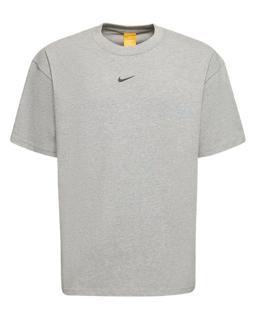 Camiseta de algodón Nike de hombre de color Gray