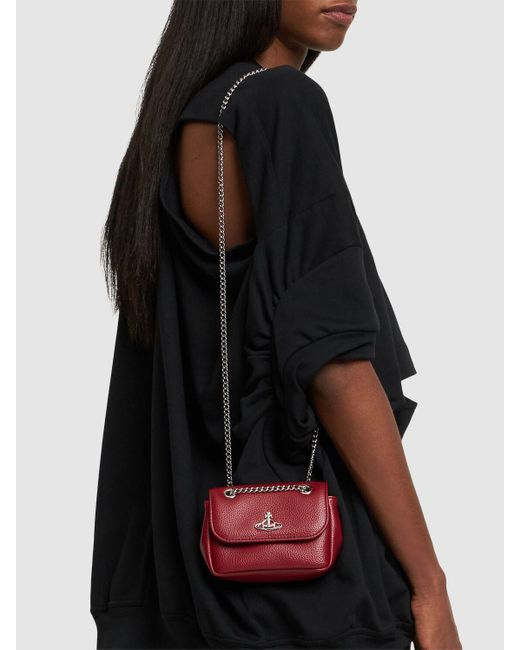 Petit sac porté épaule en simili-cuir derby Vivienne Westwood en coloris Red