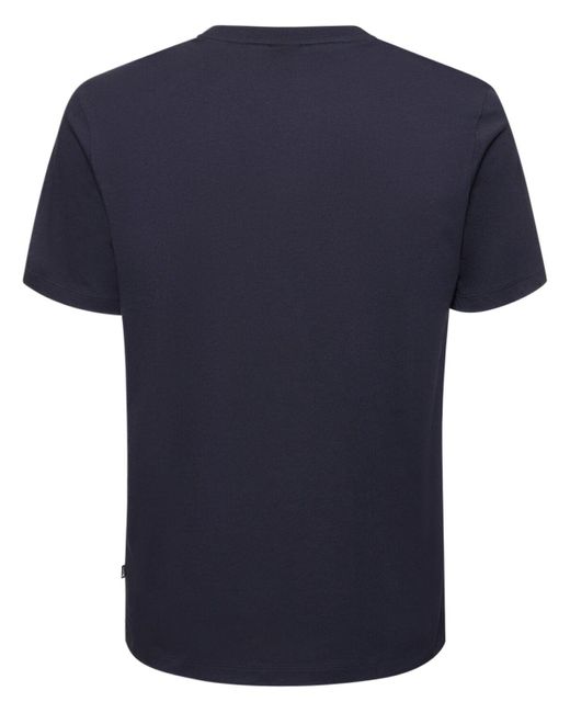 T-shirt thompson in jersey di cotone / logo di Boss in Blue da Uomo