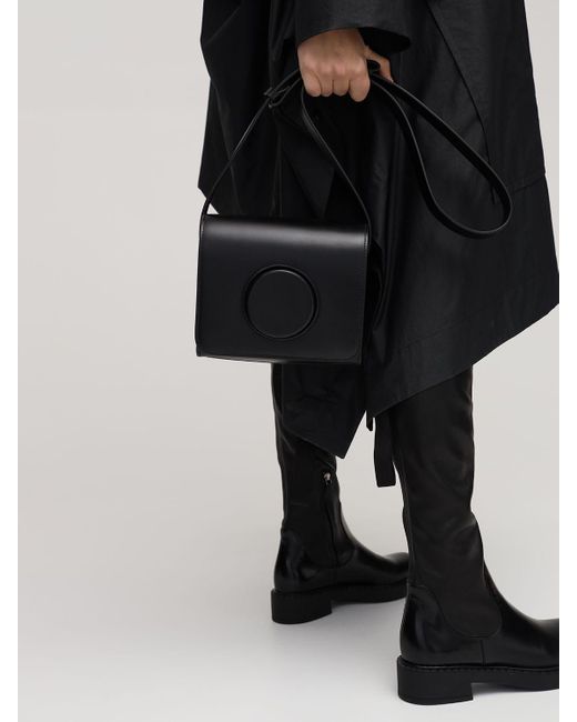 Lemaire Black Camera Cross-body Leather Bag