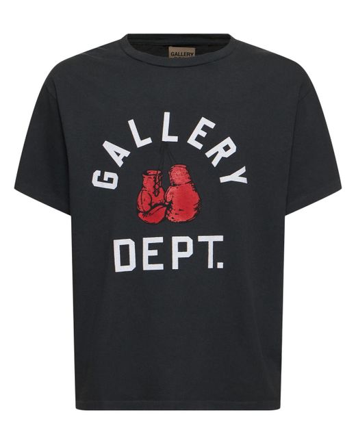 GALLERY DEPT. Black Uomo Box Merch T-Shirt for men