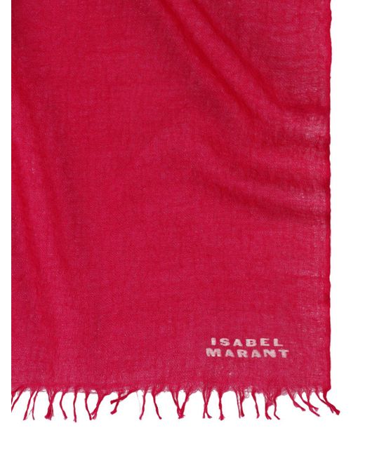 Écharpe en cachemire alette Isabel Marant en coloris Red