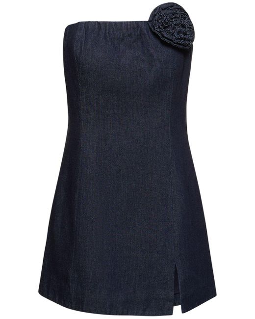THE GARMENT Blue Eclipse Boob Cotton Mini Dress