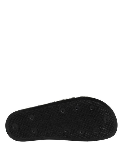 adidas Originals Adilette Striped Slide Sandals in Black/White (Black) -  Save 31% | Lyst