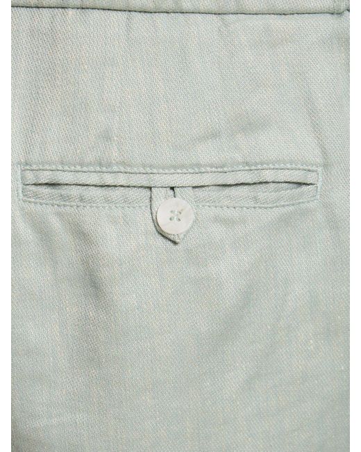 Frescobol Carioca Gray Felipe Linen & Cotton Shorts for men