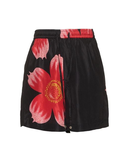 HARAGO Shorts Mit Blumendruck in Red für Herren