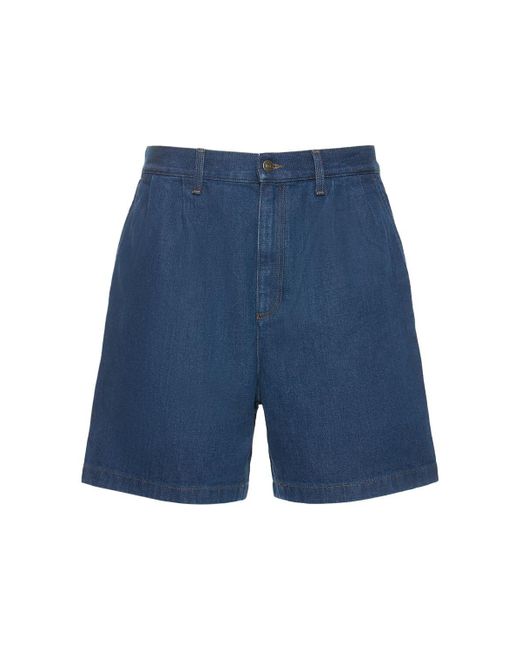 Shorts In Denim Di Cotone di Gucci in Blue da Uomo