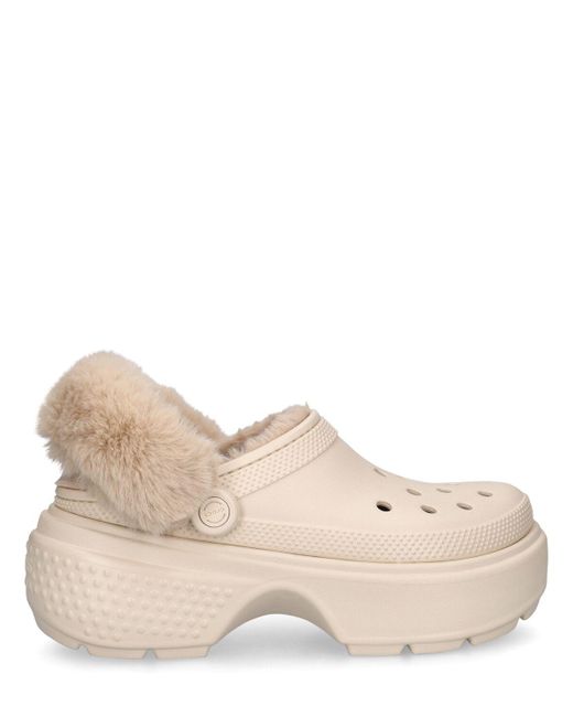 Crocs™ Stomp Lined Clogs in Natural | Lyst Canada