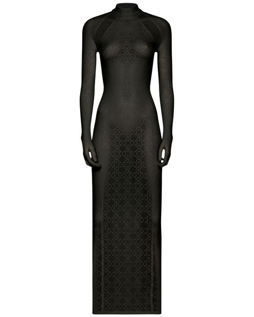Wolford Black Simkhai X Semi-sheer Logo Dress
