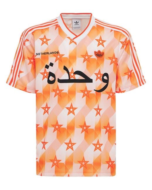 Camiseta De Holanda Adidas Originals de hombre de color Orange