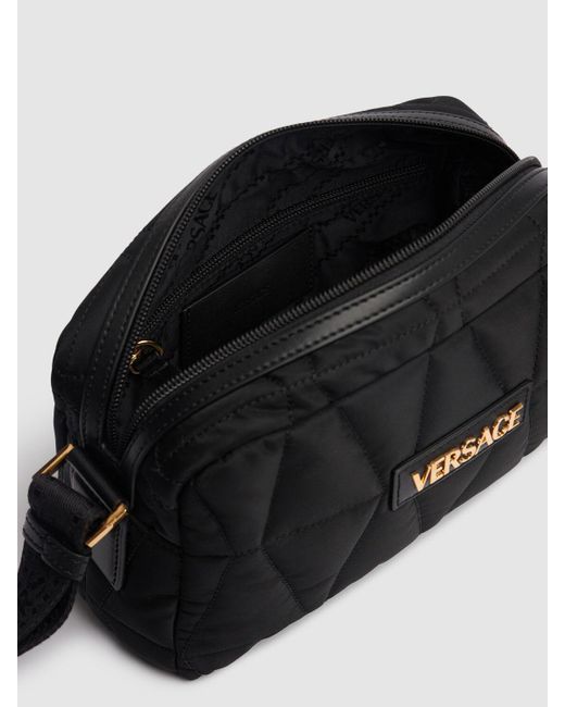 メンズ Versace ナイロンショルダーバッグ Black
