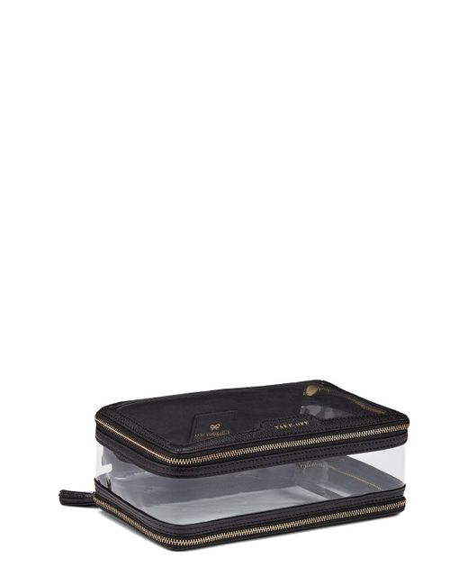 Anya Hindmarch Inflight Clear Zipped Bag in Gray Lyst