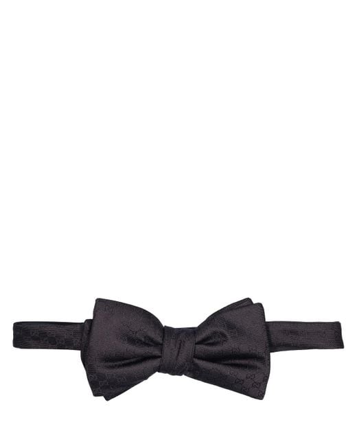 Gucci White gg Silk Bow Tie for men