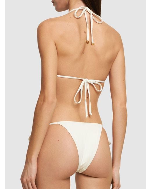 ÉTERNE White Thea 90's Bikini Top